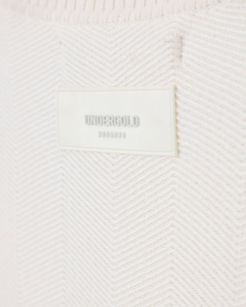 Basics Herringbone Knit Crewneck Cream