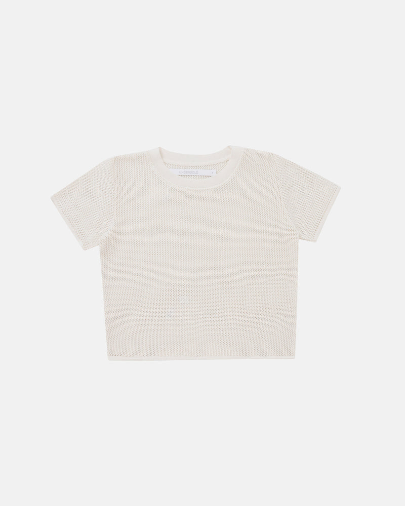 Basics Knit Baby Tee Cream