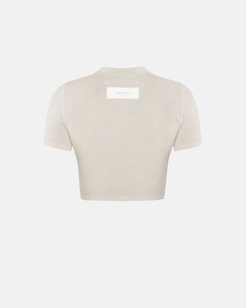 Basics Knit Baby Tee Cream