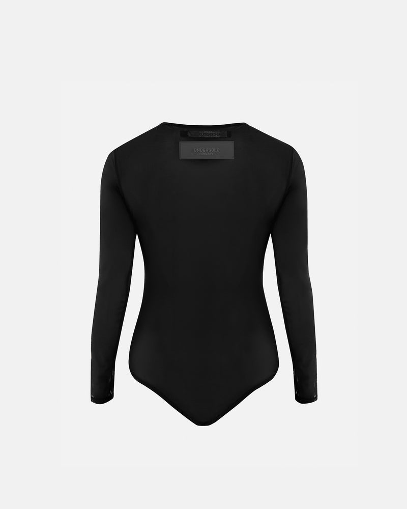 Basics Mesh Bodysuit Black