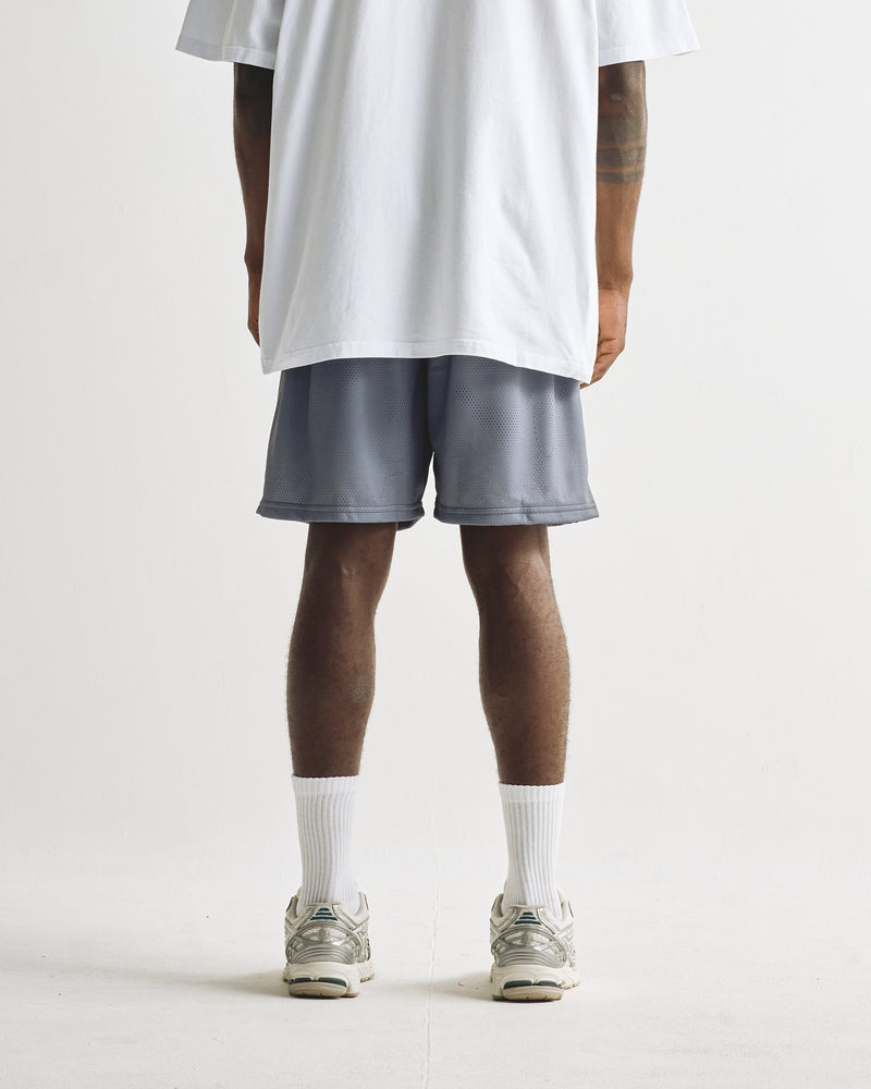 Basics Mesh Short Gray