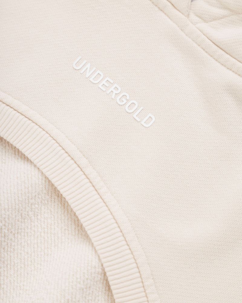 Basics Super Cropped Hoodie Cream