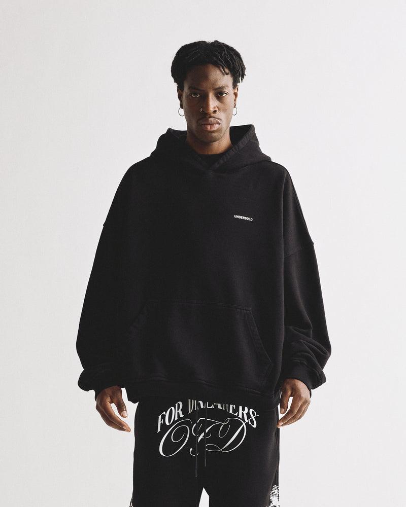 Basics Tiny Logo Hoodie Black