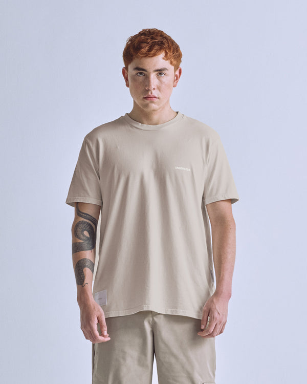 Basics Tiny Logo Regular Fit T-shirt Cream