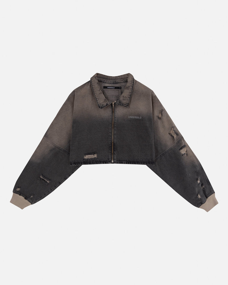 Basics Undergold Cropped Jacket Dirty Black