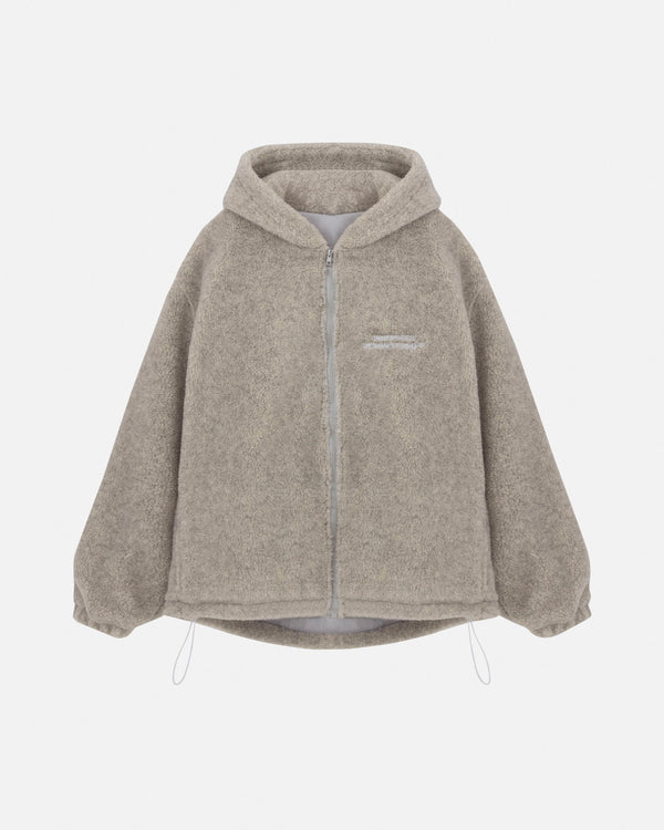 Basics Undergold Design Studio Fleece Zip Up Hoodie Gray