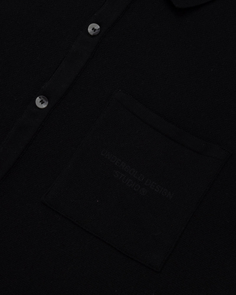 Basics Undergold Design Studio Knit Short Sleeve Shirt Black