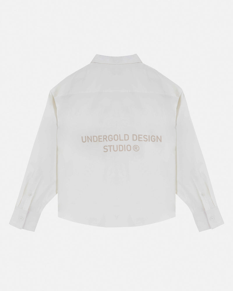 Basics Undergold Design Studio Long Sleeve Boxy Shirt Bone