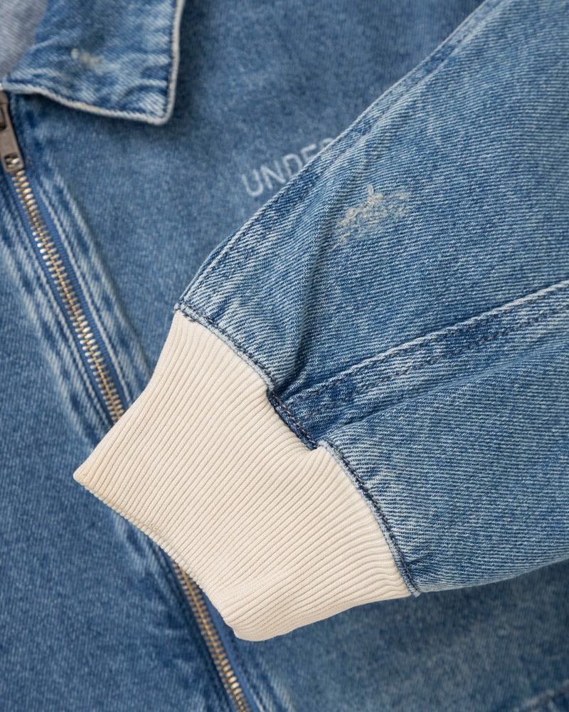 Basics UNDGLD Cropped Jacket Washed Blue