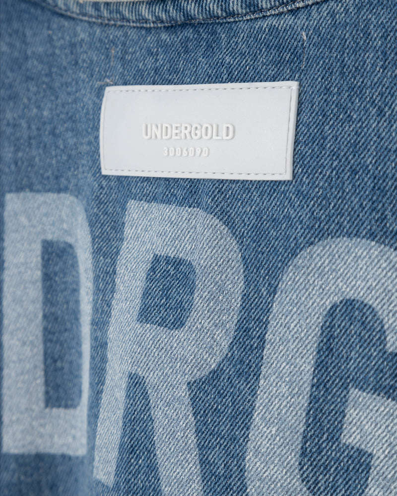 Basics UNDGLD Cropped Jacket Washed Blue