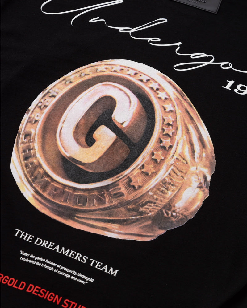 Dreamers Golden Ring T-shirt Black