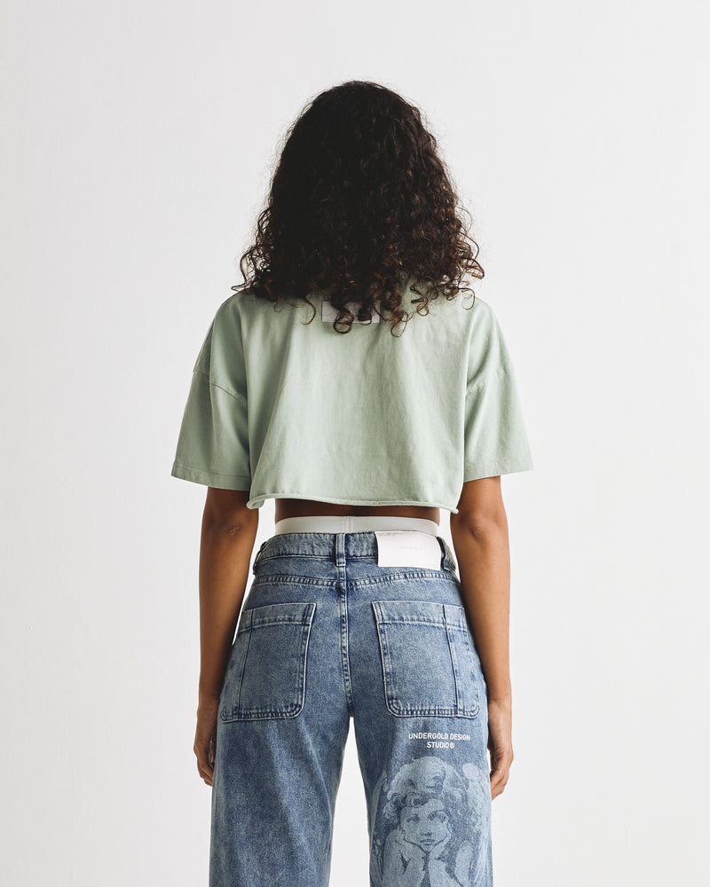 Dreamers Goldie Crop Top Green