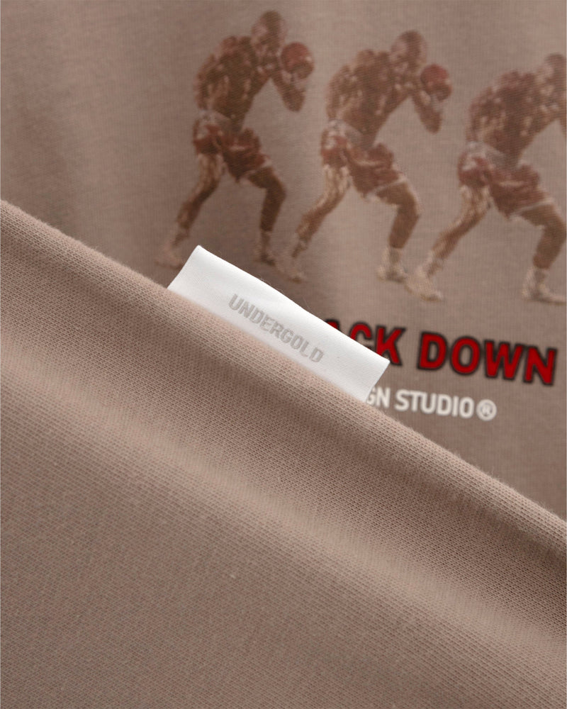 Dreamers "Never Back Down" T-shirt Brown