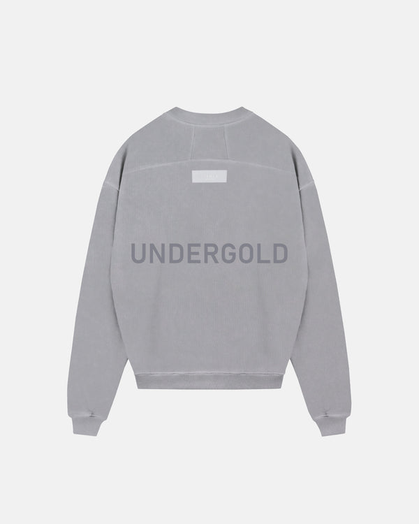 Line Logo Crewneck Washed Gray