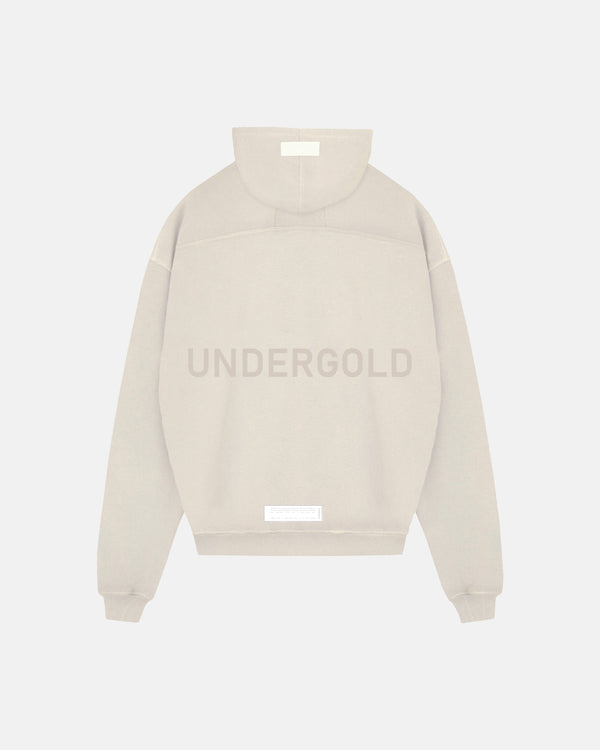 Line Logo Hoodie Cream