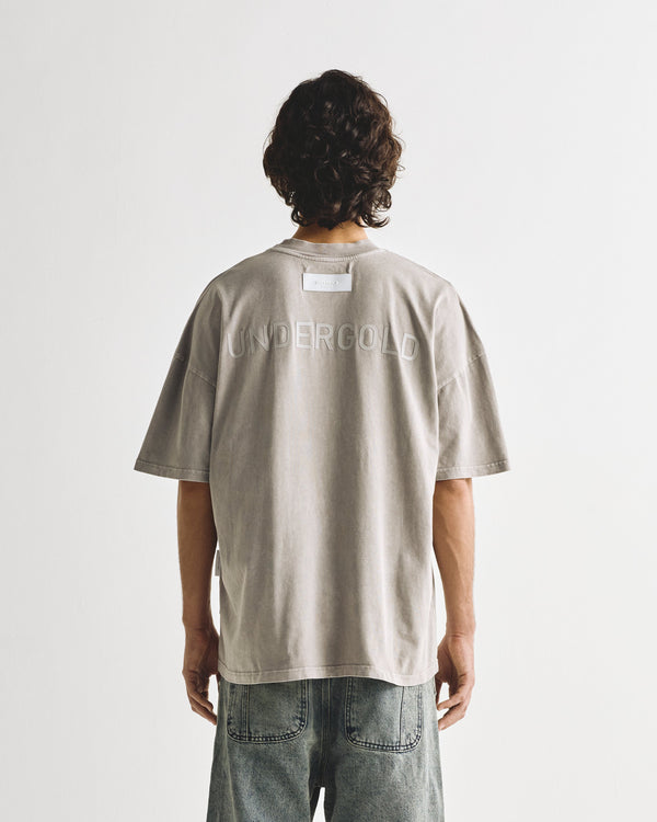 Line Logo Tshirt Washed Gray