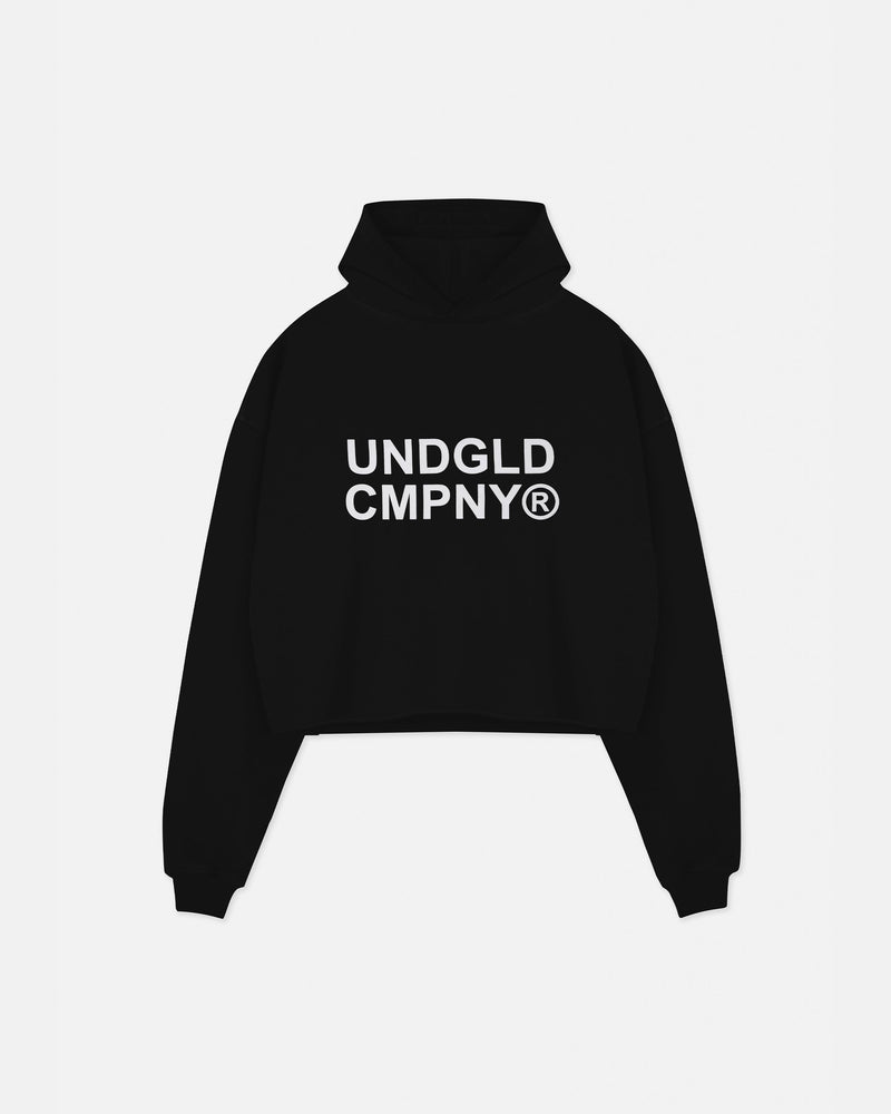 Luminescence UNDGLD CMPNY Cropped Hoodie Black