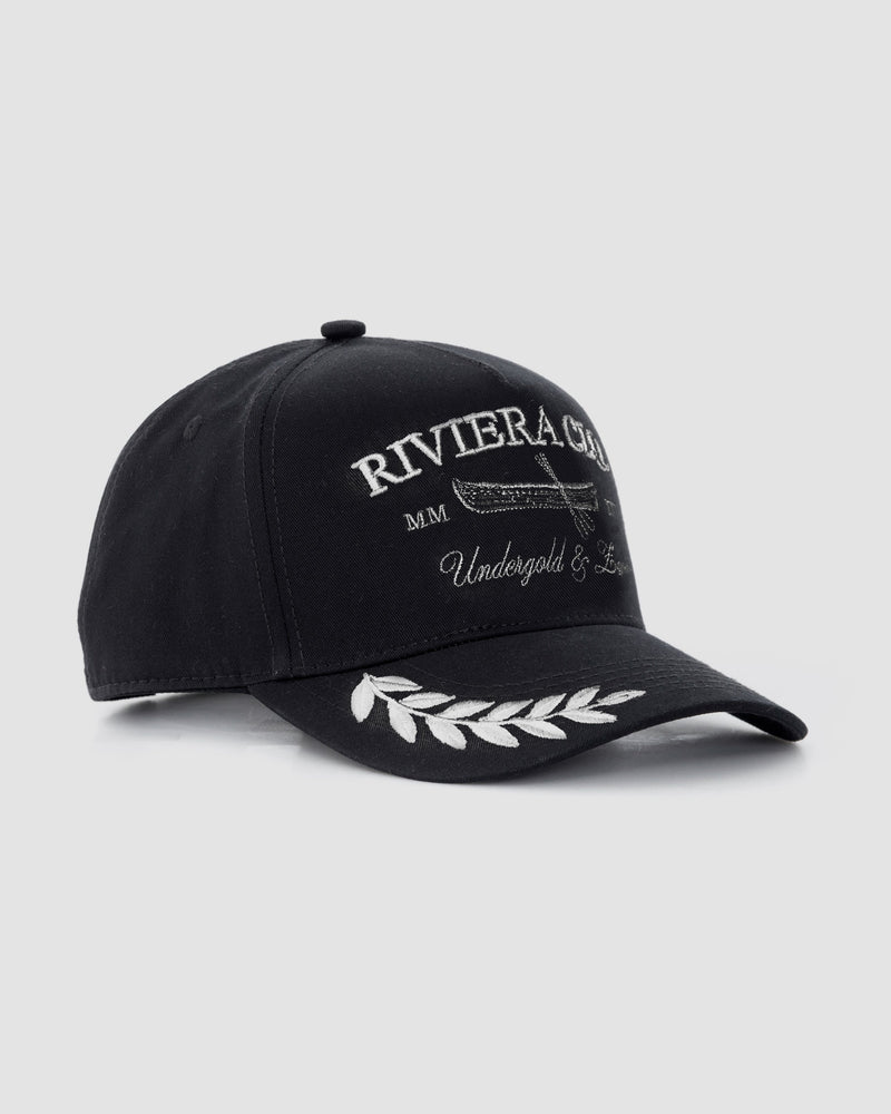 Riviera Club High Crown Cap Black