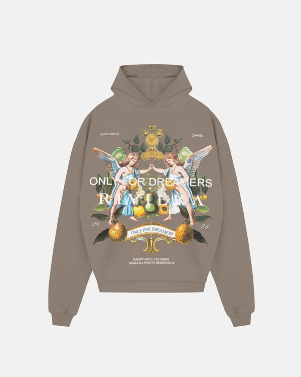 Riviera Fruit Angels Hoodie Brown