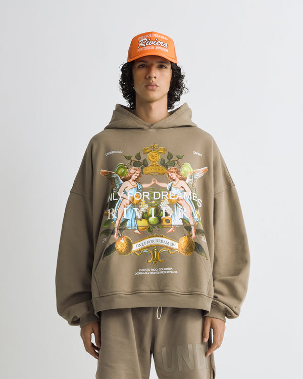 Riviera Fruit Angels Hoodie Brown