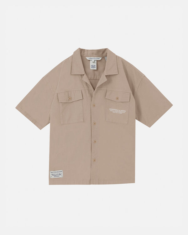 Riviera Heavyweight Short Sleeve Shirt Cream