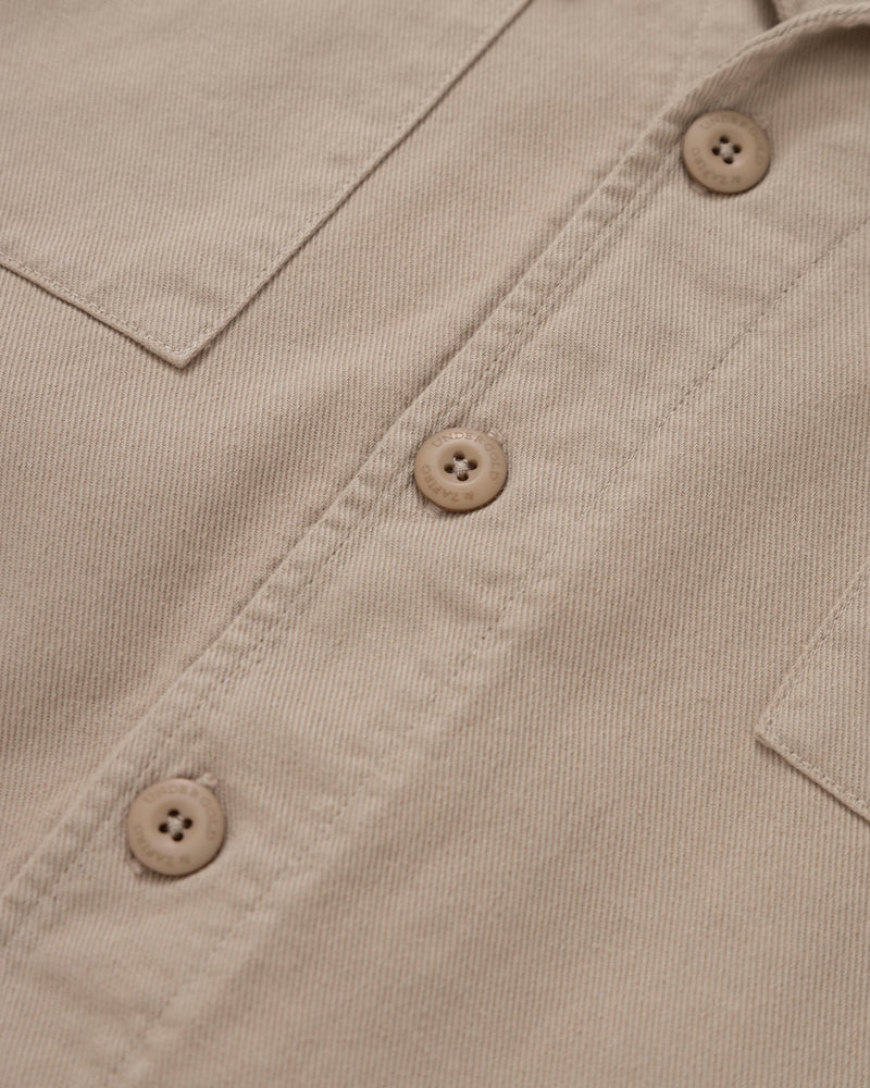 Riviera Heavyweight Short Sleeve Shirt Cream