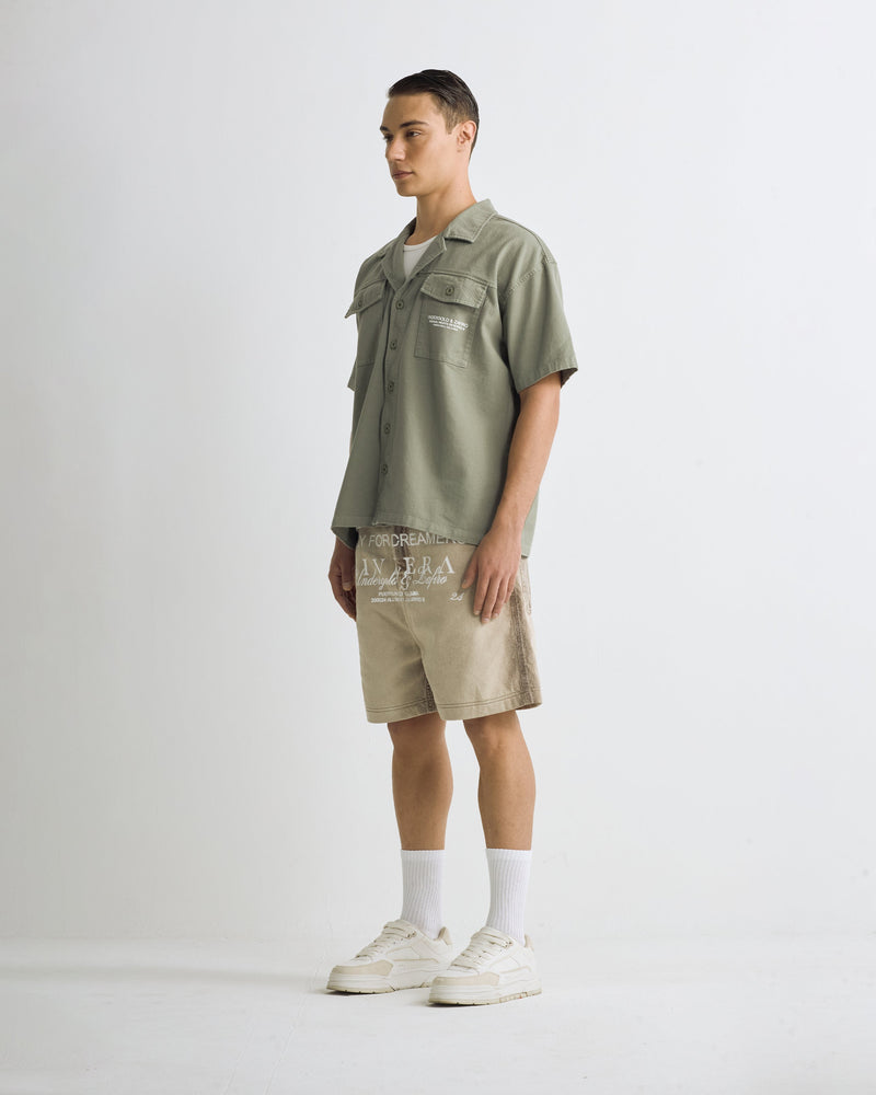 Riviera Heavyweight Short Sleeve Shirt Green