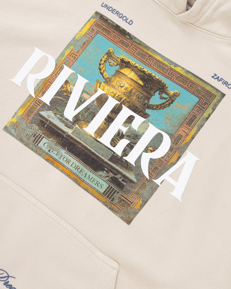 Riviera Trophie Hoodie Cream