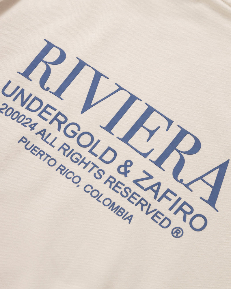 Riviera Trophie Hoodie Cream