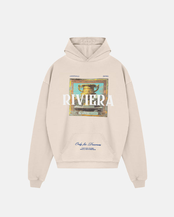 Riviera Trophie Hoodie Cream