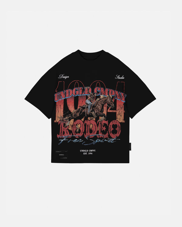 Rodeo 1994 UNDGLD CMPNY Boxy Tshirt Black