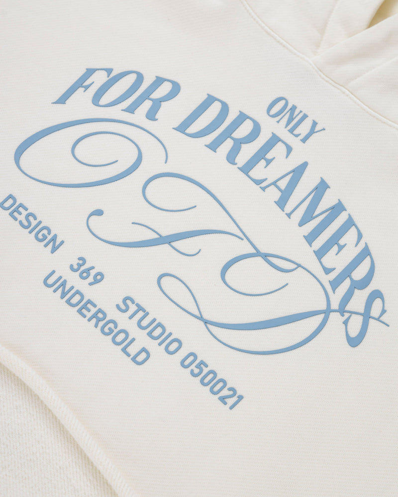 Sanctus Only For Dreamers Cropped Hoodie White