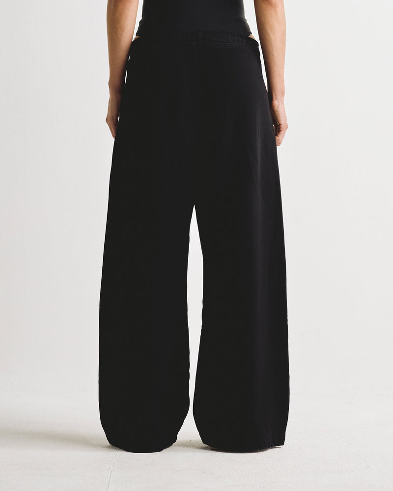 W Basics Wide Straightpants V2 Black