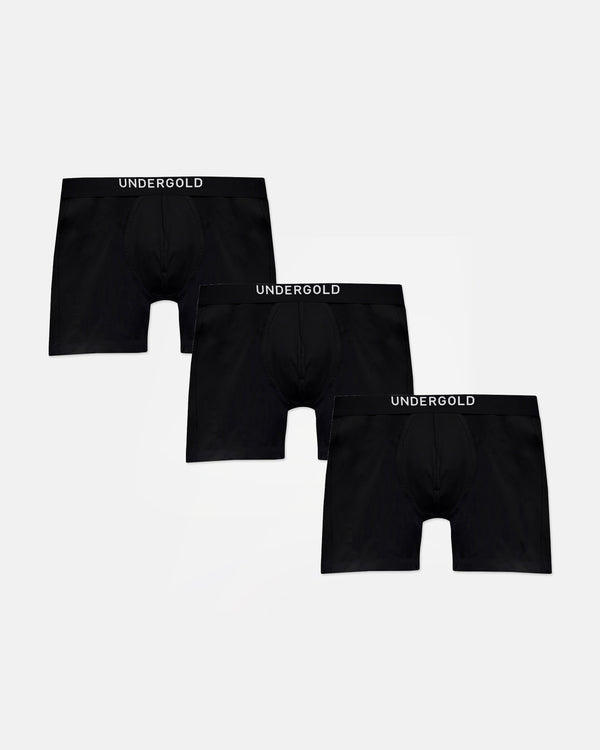 Basics Boxers Black Pack X3