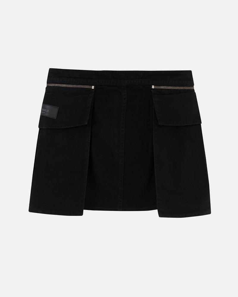 W Basics Cargo Skirt Black