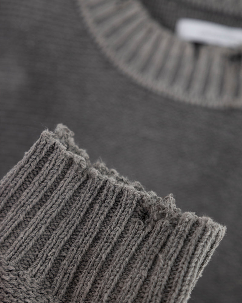 Basics Knit Crewneck Vintage Gray