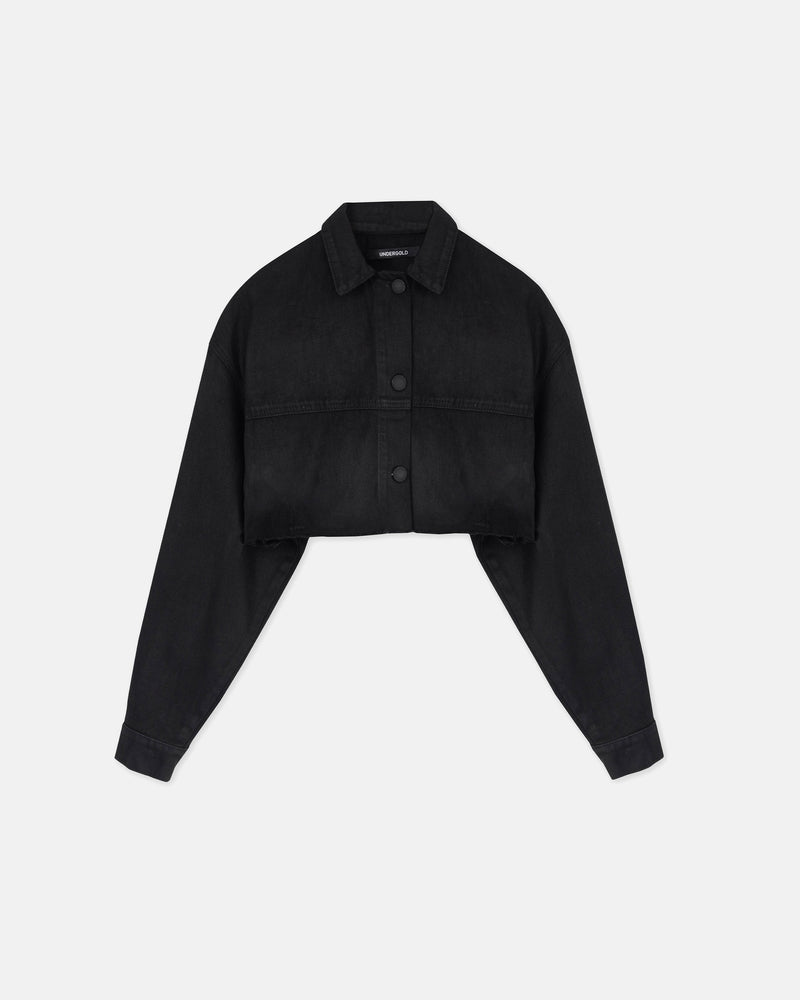 W Basics Cropped Jacket Black