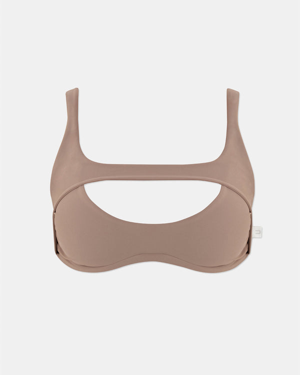 Sublime Basic Cut Out Top Brown